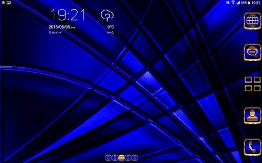 Abstract Blue Go Launcher theme screenshot 8