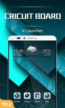 Circuit Board Parallax V Launcher Theme screenshot 1