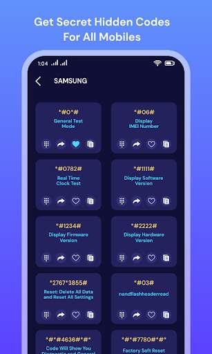 Secret Mobile Codes & Tricks screenshot 2