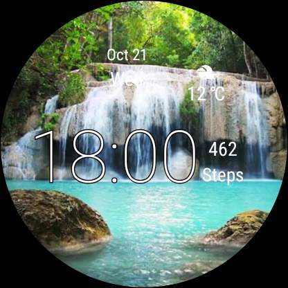 Waterfall Wallpaper Smartwatch Wear OS Watch Faces screenshot 14