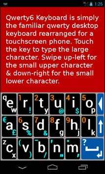 Qwerty6 Keyboard screenshot 1