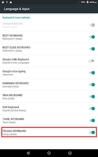 Telugu Keyboard screenshot 11