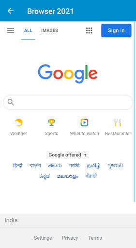Browser 2021 screenshot 1