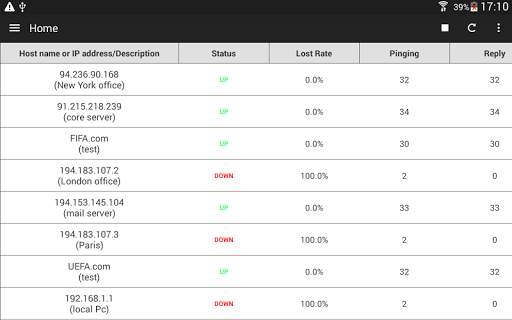 Ping(Host) Monitor 9 تصوير الشاشة