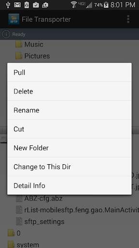 Mobile SFTP(Secure FTP Client) screenshot 5