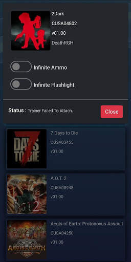 PS4 Trainer (Offline) screenshot 2