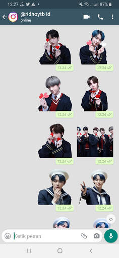 Stiker WA Tomorrow X Together KPOP WAStickerApps screenshot 7