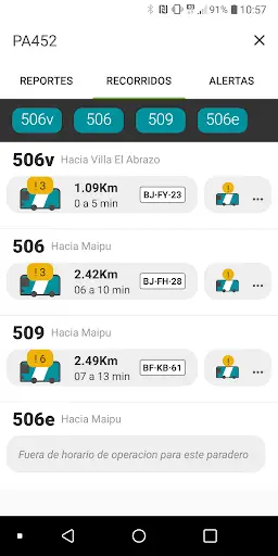 Transapp: horarios de buses en línea y metro screenshot 5