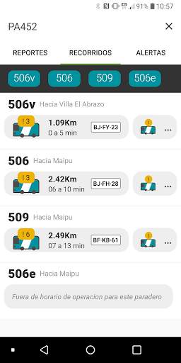 Transapp: horarios de buses en línea y metro screenshot 5