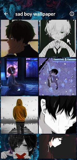 sad boy wallpaper screenshot 1