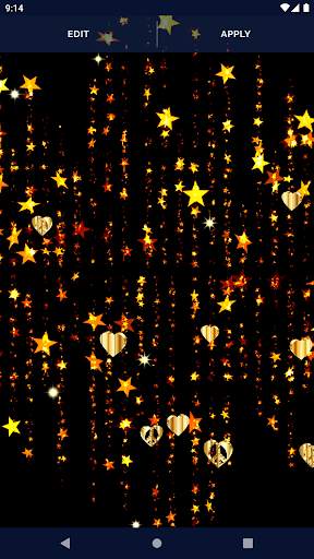 Gold 4K Hearts Live Wallpaper screenshot 5