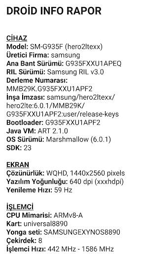 Droid Hardware Info screenshot 3