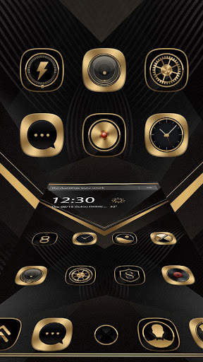 Gold X black launcher screenshot 5