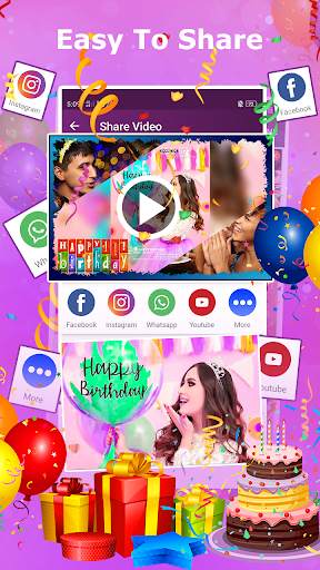 Birthday Photo To Video Maker screenshot 7