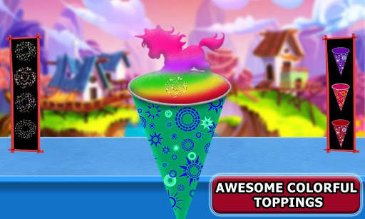 Snow Rainbow Ice Cone Maker: Icy Candy fun screenshot 3