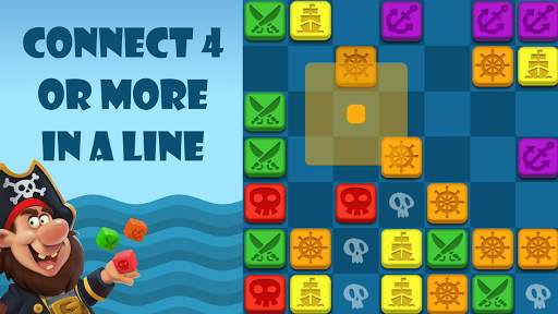 Pirate's Dice: Connect 4 in a row, random dice 7x7 screenshot 5