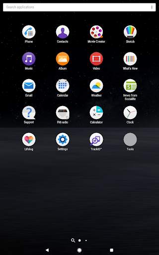 Nature Black Theme Xperia 1 (live wallpaper) screenshot 7