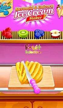 Unicorn Ice Cream Chef: Mermaid Cream Cone Game screenshot 8