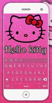 Pink Kitty Keyboard Theme screenshot 1