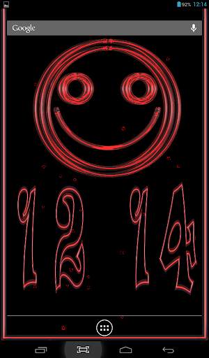 Clock Smile Live Wallpaper screenshot 1