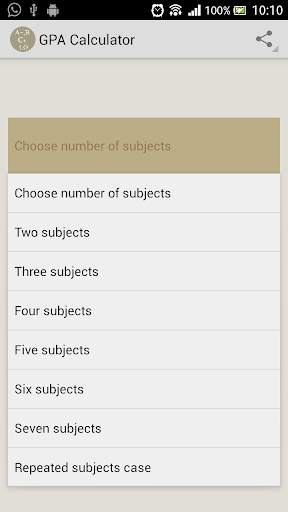 GPA calculator screenshot 2
