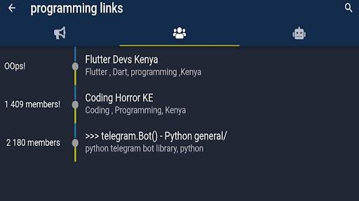 Telegram Links app screenshot 9