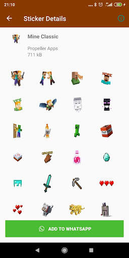 WAstickers for Minecraft (WAStickerApp) screenshot 2