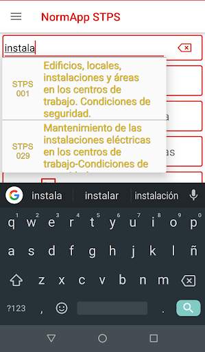 NormApp STPS screenshot 2