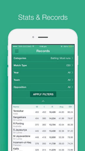 Free Cricket TV for Live Cricket Scores, Matches screenshot 1