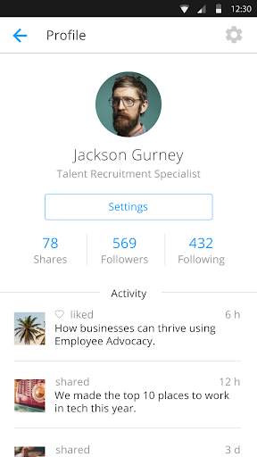 Hootsuite Amplify 4 تصوير الشاشة