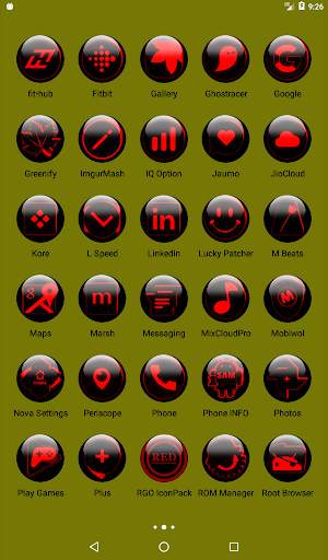 Red Glass Orb Icon Pack скриншот 11