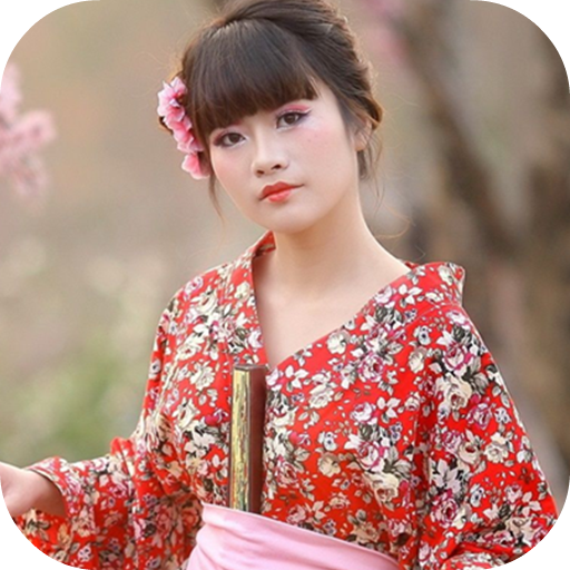 Japanese Kimono Photo Montage icon