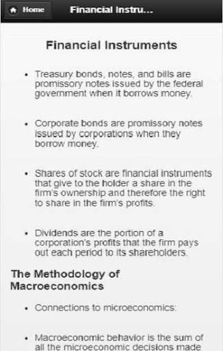 Macro Economics screenshot 1