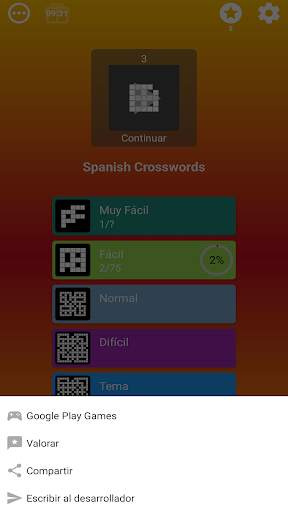 Crucigrama en español screenshot 7