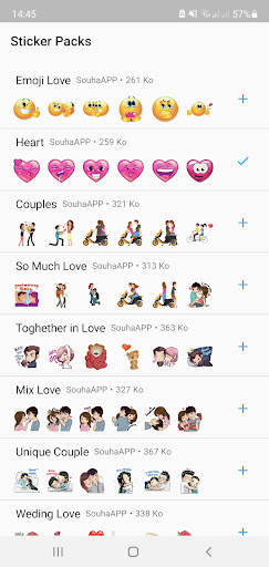 Animated Amoor Stickers GIF love for WhatsAPP screenshot 1