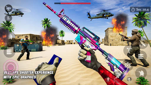 Real Commando Shooting 3D Games: Free Games 2021 screenshot 2