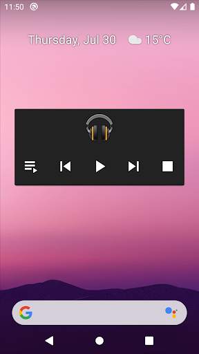 Simple Music Widget screenshot 1