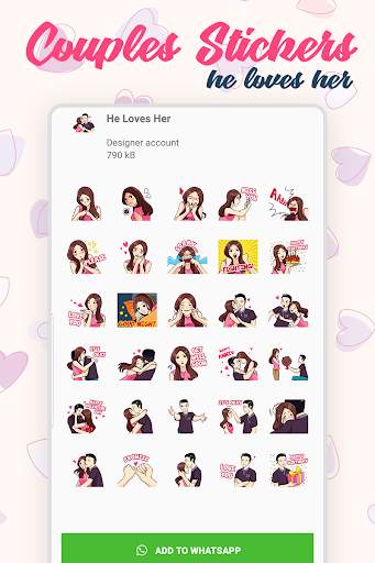 Love Stickers for WhatsApp - (WAStickerApps) screenshot 1