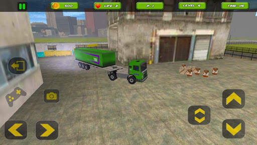 3D 18 wheels truck driver screenshot 2
