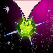 Diamond heart zip lock screen icon