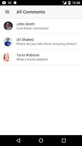 Comments Manager 1 تصوير الشاشة
