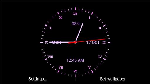 Analog Clock Live Wallpaper screenshot 6