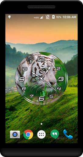 White Tiger Clock Live WP screenshot 2