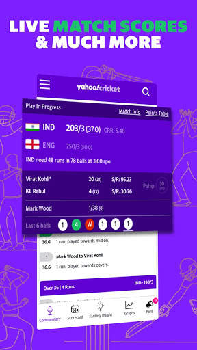 Yahoo Cricket App: Cricket Live Score, News & More screenshot 1