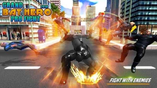 Flying Super Bat Hero स्क्रीनशॉट 1
