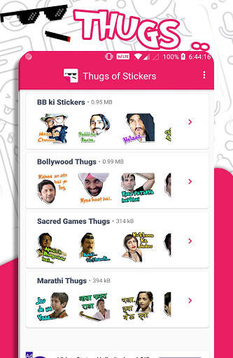 Thugs of Stickers 😎- WAStickers Apps screenshot 1