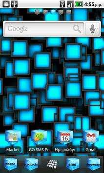 Blue Cube Theme GO Launcher EX screenshot 1