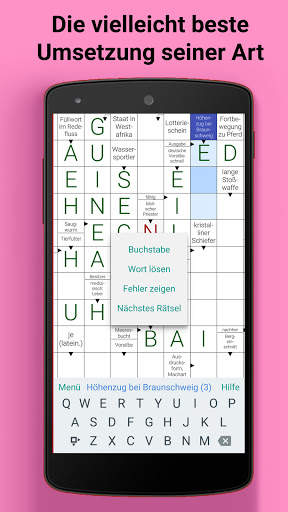 Kreuzworträtsel Pur – kostenlose Kreuzwort Rätsel screenshot 4