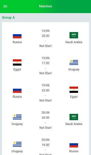 Russia Football World Cup 2018 app screenshot 4