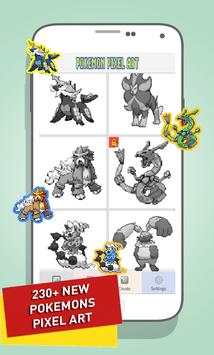 Pikachu Color By Number - Pokemon Pixel Art Games screenshot 3